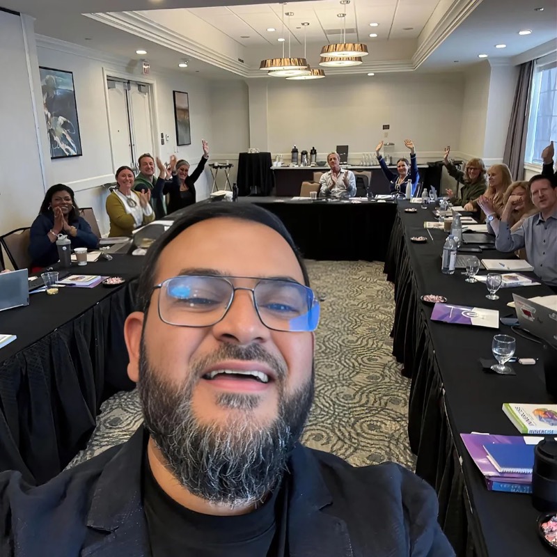 Muhammad at a mastermind in San Diego
